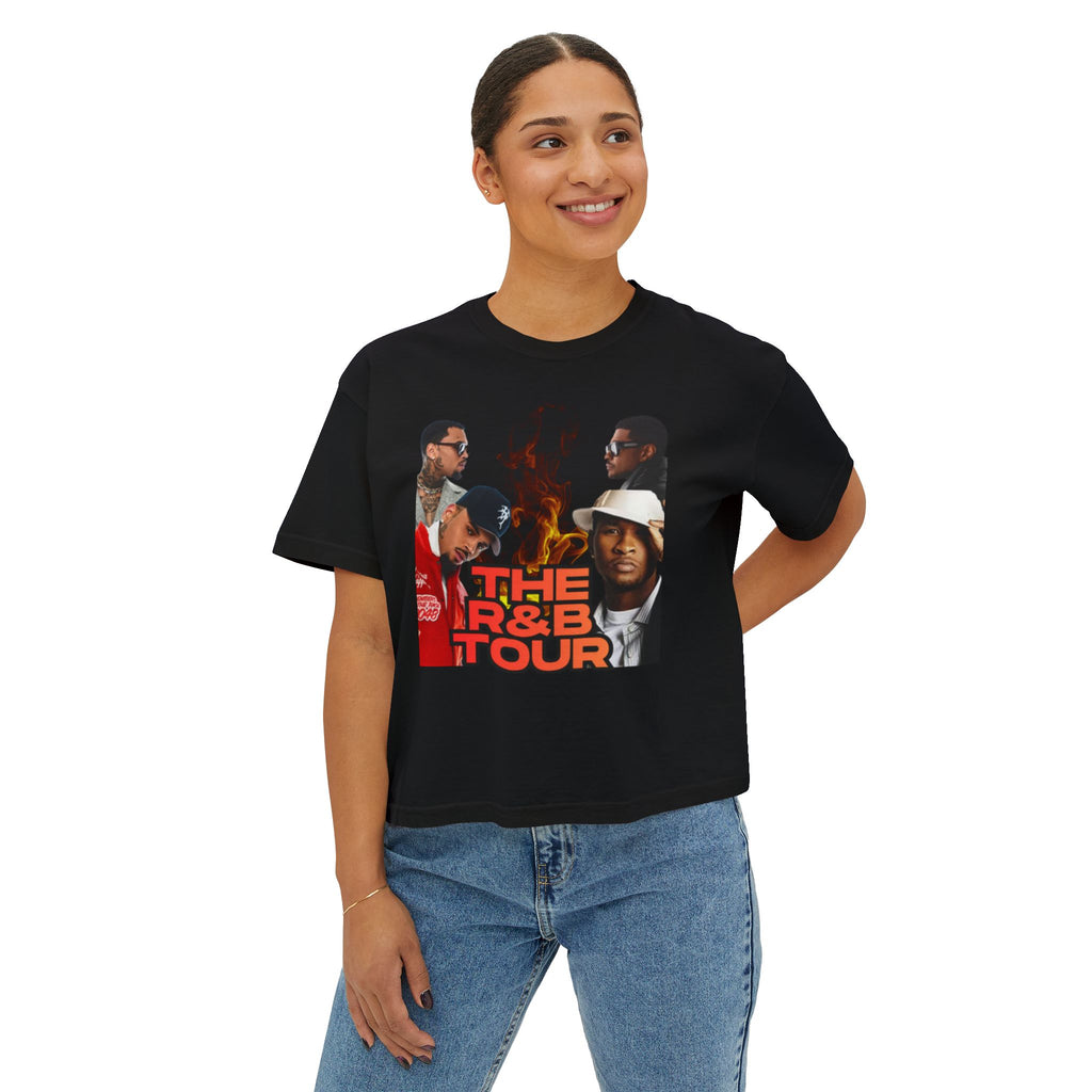 RnB Tour Graphic Boxy Tee — 'The RnB Tour' Concert Shirt